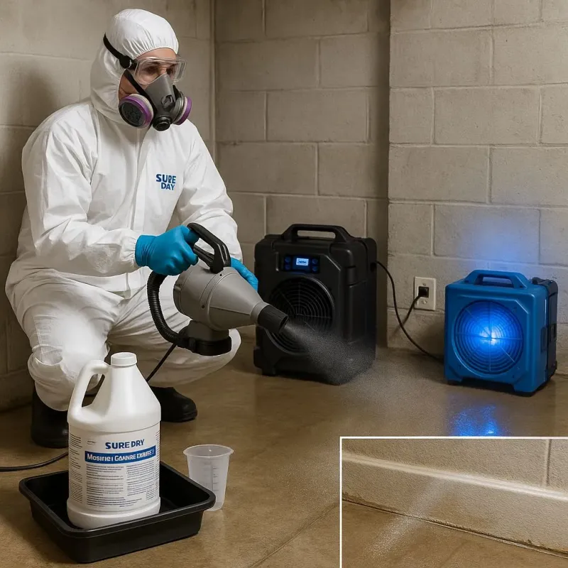 Sanitization and Odor Removal process in Mandeville, LA